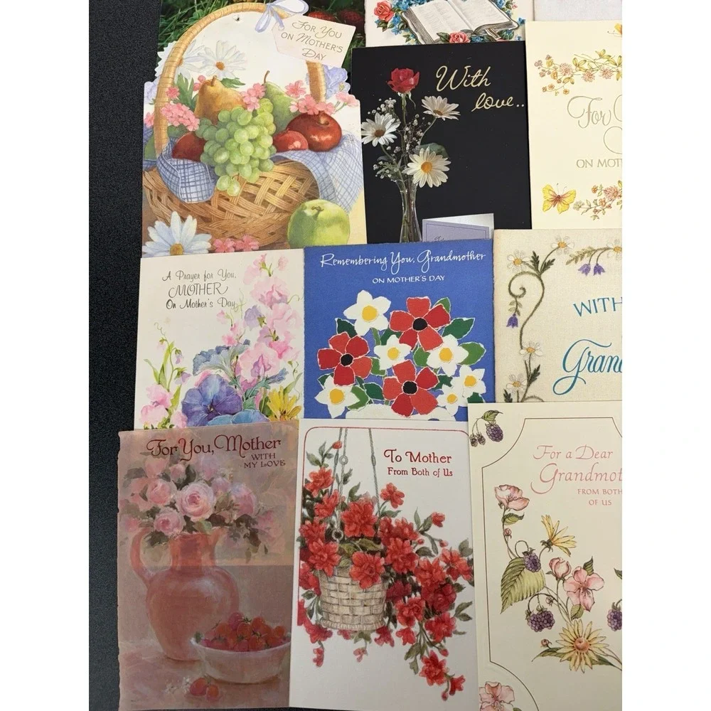 Vintage Mother's Day Greeting Cards Fronts ONLY Scrapbooking Crafts Lot of 50+
